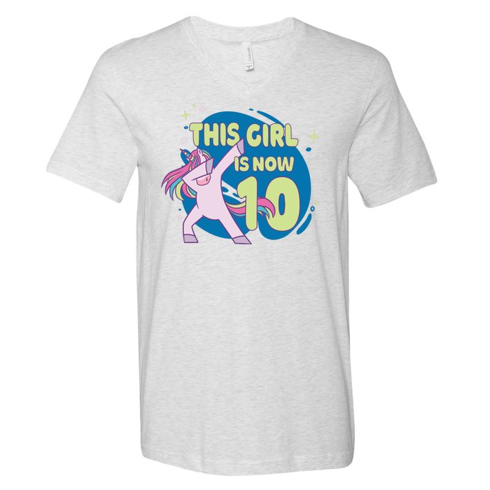 This Girl Is Now 10 Years Old V-Neck T-Shirt