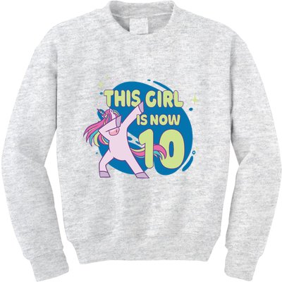 This Girl Is Now 10 Years Old Kids Sweatshirt