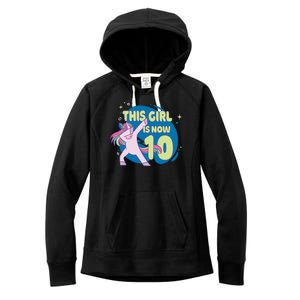 This Girl Is Now 10 Years Old Women's Fleece Hoodie