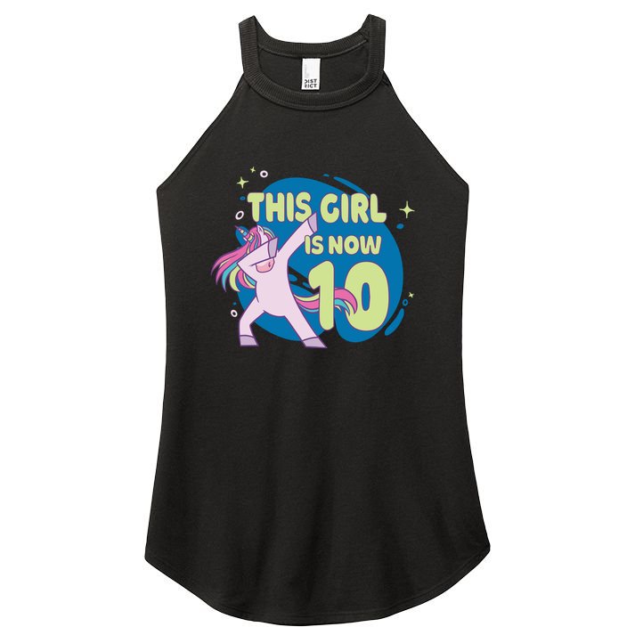 This Girl Is Now 10 Years Old Women's Perfect Tri Rocker Tank