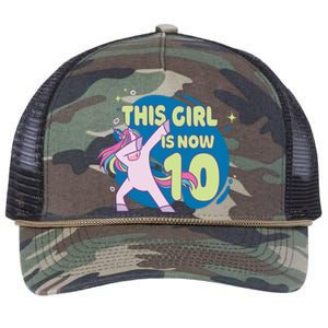 This Girl Is Now 10 Years Old Retro Rope Trucker Hat Cap