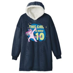 This Girl Is Now 10 Years Old Hooded Wearable Blanket