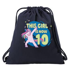 This Girl Is Now 10 Years Old Drawstring Bag