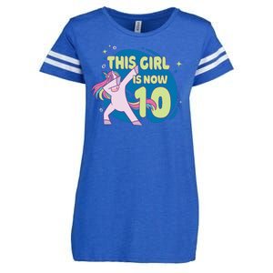 This Girl Is Now 10 Years Old Enza Ladies Jersey Football T-Shirt