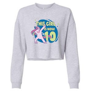 This Girl Is Now 10 Years Old Cropped Pullover Crew