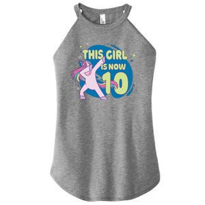 This Girl Is Now 10 Years Old Women's Perfect Tri Rocker Tank