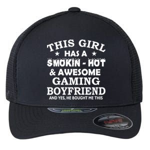 This Girl Is Taken By Smokin Hot Awesome Gaming Boyfriend Flexfit Unipanel Trucker Cap