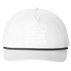 This Girl Is Taken By Smokin Hot Awesome Gaming Boyfriend Snapback Five-Panel Rope Hat