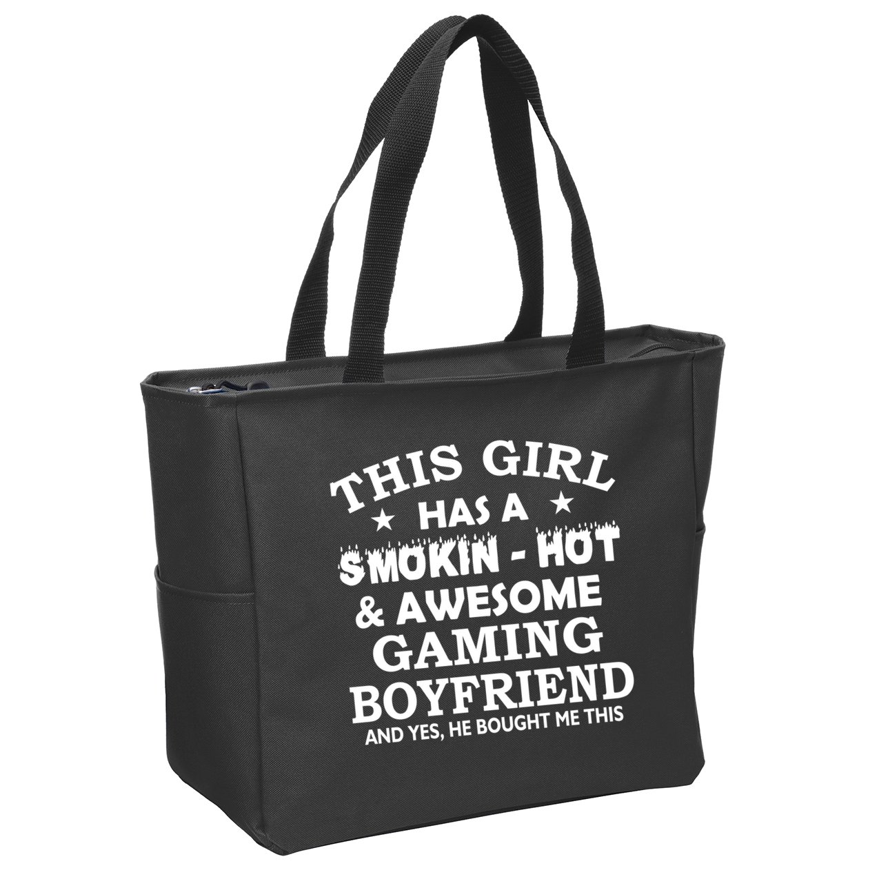 This Girl Is Taken By Smokin Hot Awesome Gaming Boyfriend Zip Tote Bag