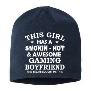 This Girl Is Taken By Smokin Hot Awesome Gaming Boyfriend Sustainable Beanie