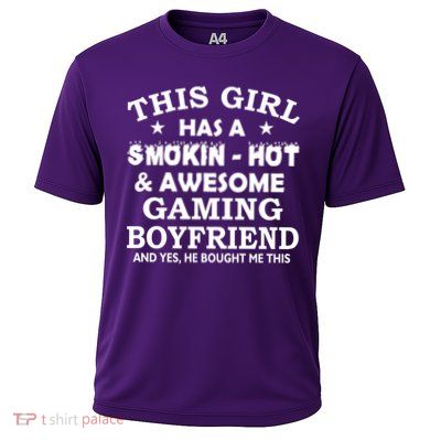 This Girl Is Taken By Smokin Hot Awesome Gaming Boyfriend Performance Shirt