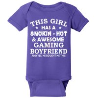 This Girl Is Taken By Smokin Hot Awesome Gaming Boyfriend Baby Bodysuit