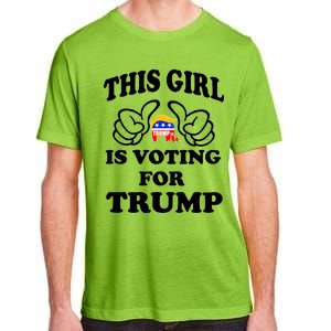 This Girl Is Voting For Trump Adult ChromaSoft Performance T-Shirt