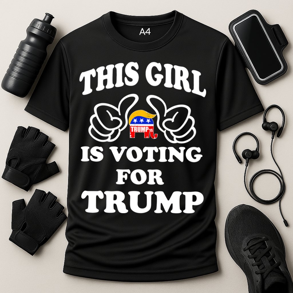 This Girl Is Voting For Trump Cooling Performance Crew T-Shirt