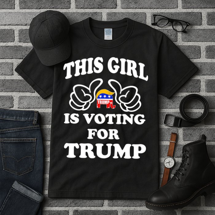 This Girl Is Voting For Trump Tall T-Shirt