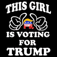 This Girl Is Voting For Trump Tall T-Shirt