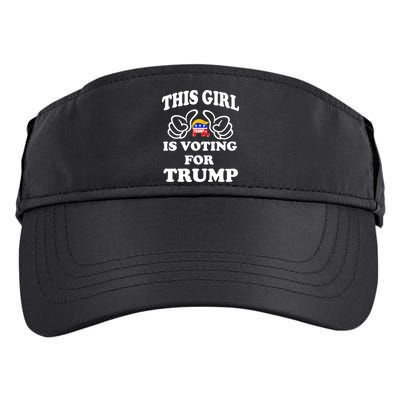 This Girl Is Voting For Trump Adult Drive Performance Visor