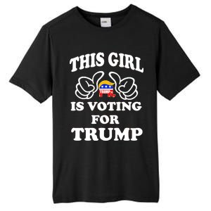 This Girl Is Voting For Trump Tall Fusion ChromaSoft Performance T-Shirt