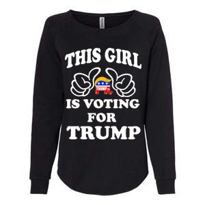 This Girl Is Voting For Trump Womens California Wash Sweatshirt