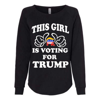 This Girl Is Voting For Trump Womens California Wash Sweatshirt