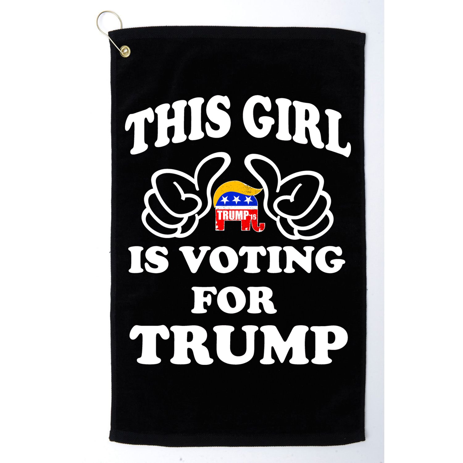 This Girl Is Voting For Trump Golf Towel