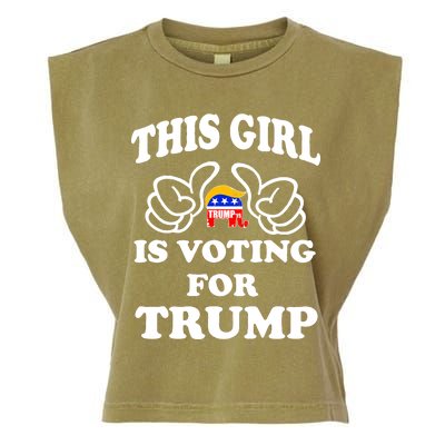 This Girl Is Voting For Trump Garment-Dyed Women's Muscle Tee