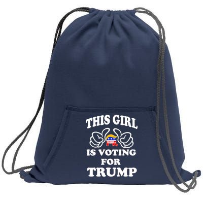 This Girl Is Voting For Trump Sweatshirt Cinch Pack Bag