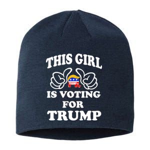 This Girl Is Voting For Trump Sustainable Beanie