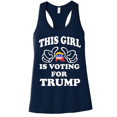 This Girl Is Voting For Trump Women's Racerback Tank