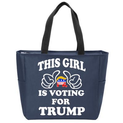 This Girl Is Voting For Trump Zip Tote Bag