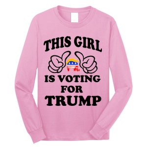 This Girl Is Voting For Trump Long Sleeve Shirt