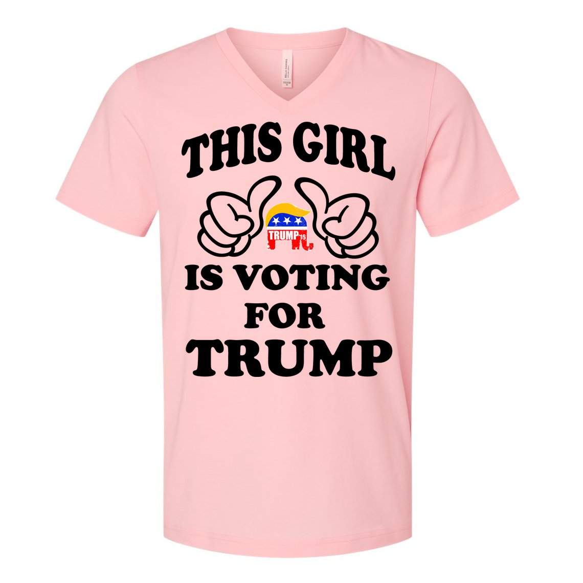 This Girl Is Voting For Trump V-Neck T-Shirt