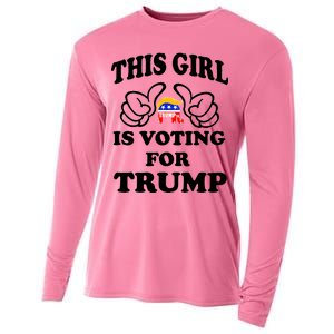 This Girl Is Voting For Trump Cooling Performance Long Sleeve Crew