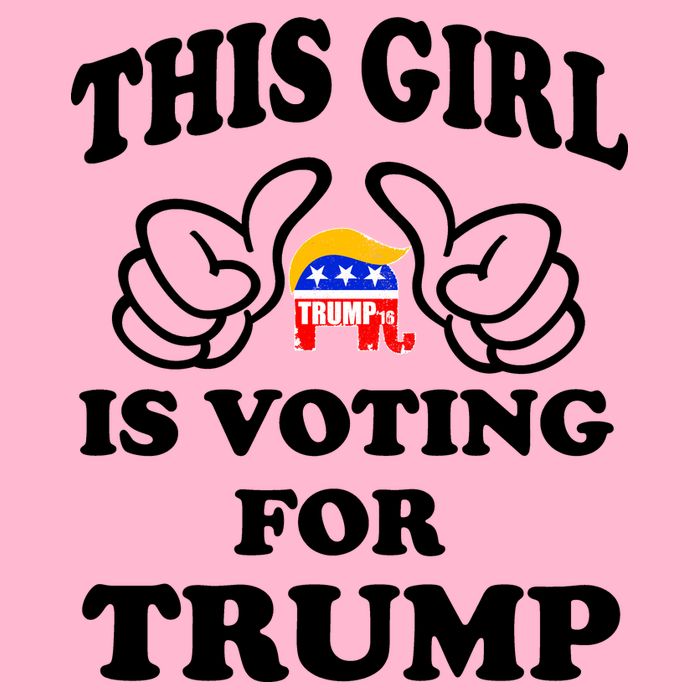 This Girl Is Voting For Trump Poster