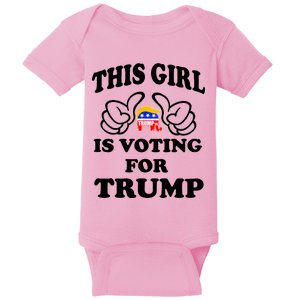 This Girl Is Voting For Trump Baby Bodysuit