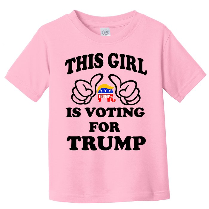 This Girl Is Voting For Trump Toddler T-Shirt
