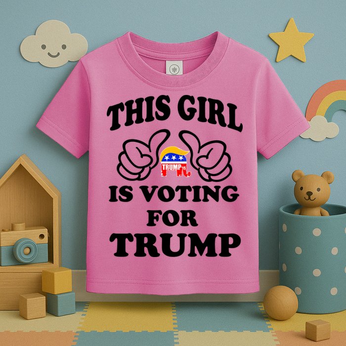 This Girl Is Voting For Trump Toddler T-Shirt