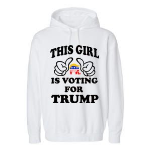 This Girl Is Voting For Trump Garment-Dyed Fleece Hoodie