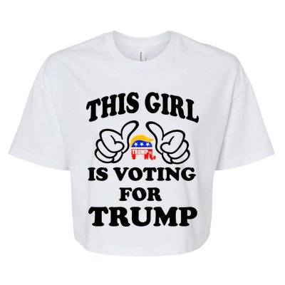 This Girl Is Voting For Trump Bella+Canvas Jersey Crop Tee