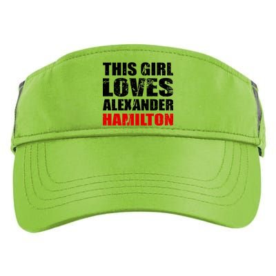 This Girl Loves Alexander Hamilton Adult Drive Performance Visor