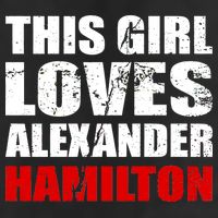This Girl Loves Alexander Hamilton 7 Panel Mesh Trucker Snapback Hat