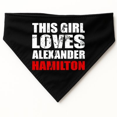This Girl Loves Alexander Hamilton USA-Made Doggie Bandana