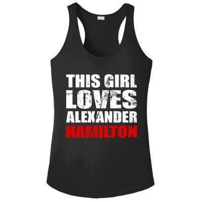 This Girl Loves Alexander Hamilton Ladies PosiCharge Competitor Racerback Tank