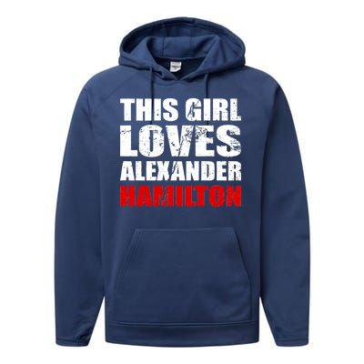 This Girl Loves Alexander Hamilton Performance Fleece Hoodie