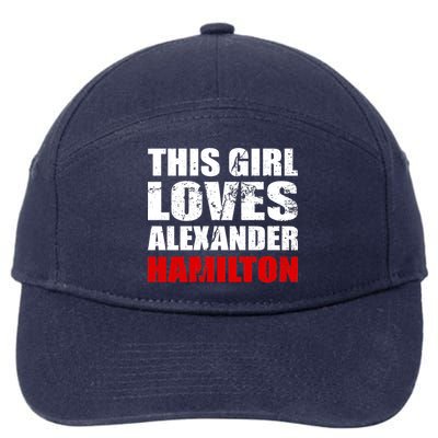 This Girl Loves Alexander Hamilton 7-Panel Snapback Hat