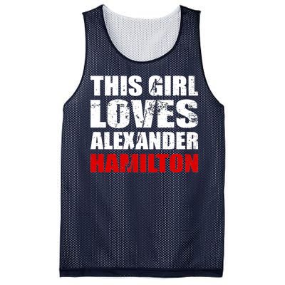 This Girl Loves Alexander Hamilton Mesh Reversible Basketball Jersey Tank