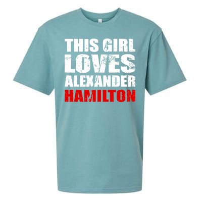 This Girl Loves Alexander Hamilton Sueded Cloud Jersey T-Shirt