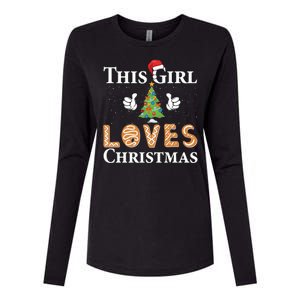 This Girl Loves Christmas Womens Cotton Relaxed Long Sleeve T-Shirt