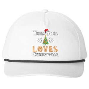 This Girl Loves Christmas Snapback Five-Panel Rope Hat