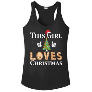 This Girl Loves Christmas Ladies PosiCharge Competitor Racerback Tank